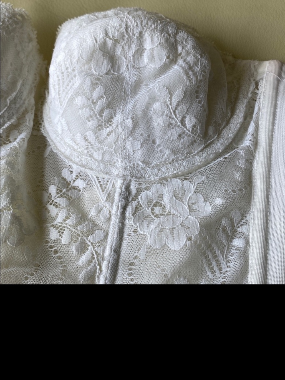 White Lace Strapless or with straps Bustier or corset - Picture 7 of 15
